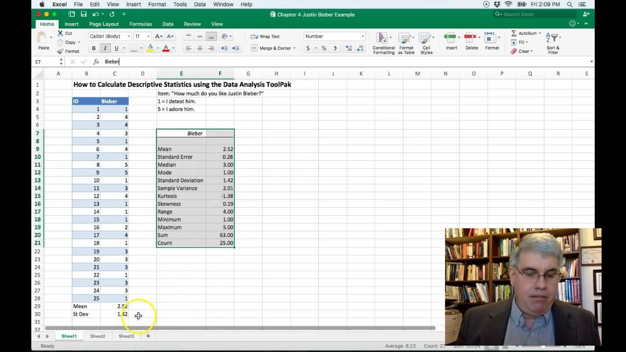 using excel on a mac